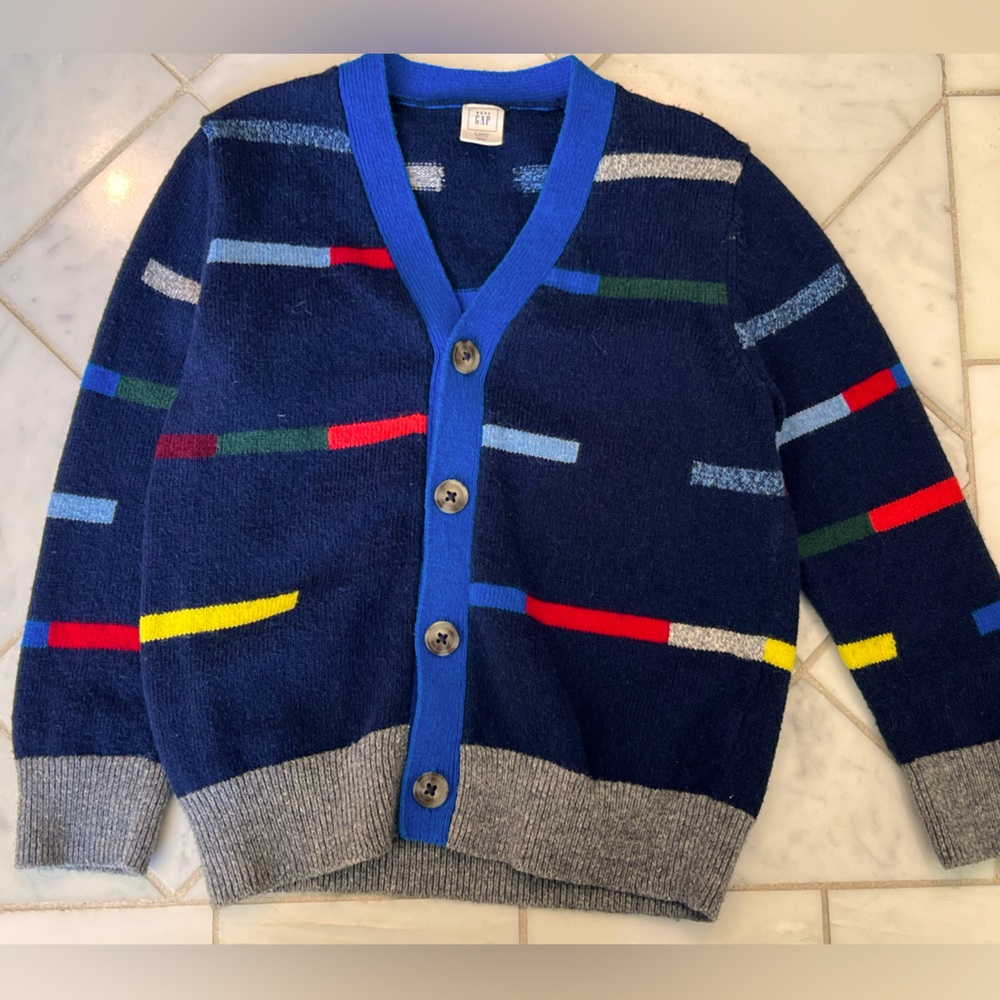 GAP Cardigan toddler boy size 4T, navy